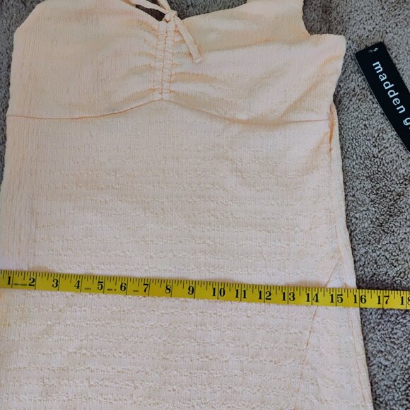New Madden Girl Dress Sleeveless Maxi Peach Size: Large Junior - Picture 10 of 10